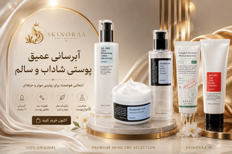 بهترین سرم آبرسان صورت | راهنمای کامل انتخاب سرم آبرسان برای انواع پوست