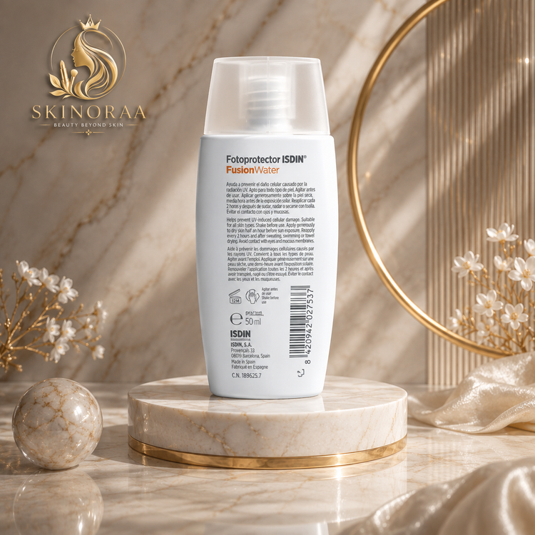 ضد آفتاب ایزدین فیوژن واتر SPF50 اصل 50 میل | ISDIN Fusion Water Sunscreen