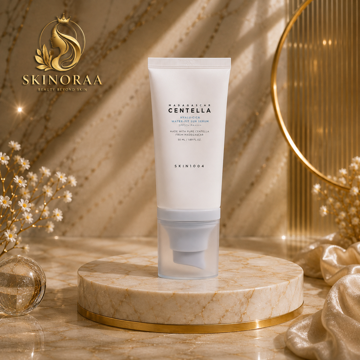 کرم ضد آفتاب اسکین 1004 مدل سنتلا هیالو سیکا SPF 50 Plus حجم 50 میلی لیتر